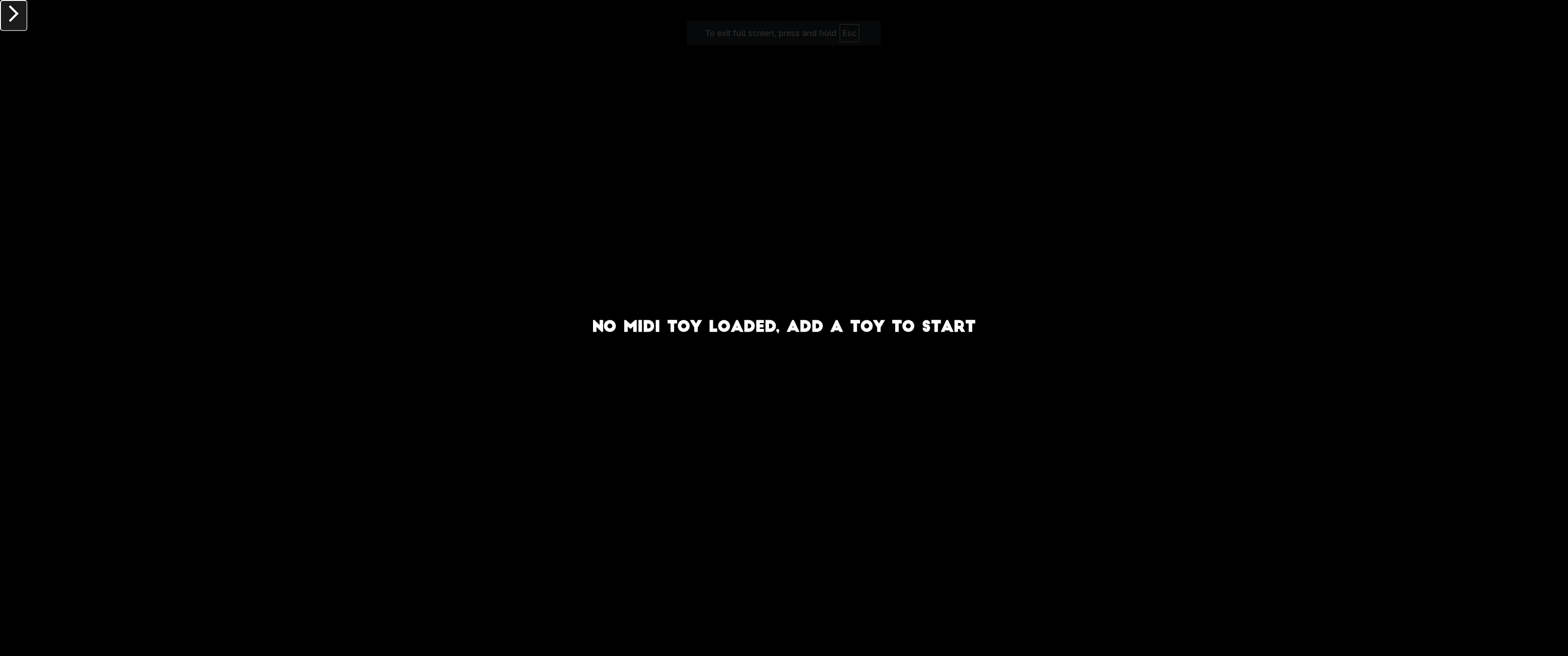 MidiToys Interface - Main View